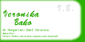 veronika bako business card